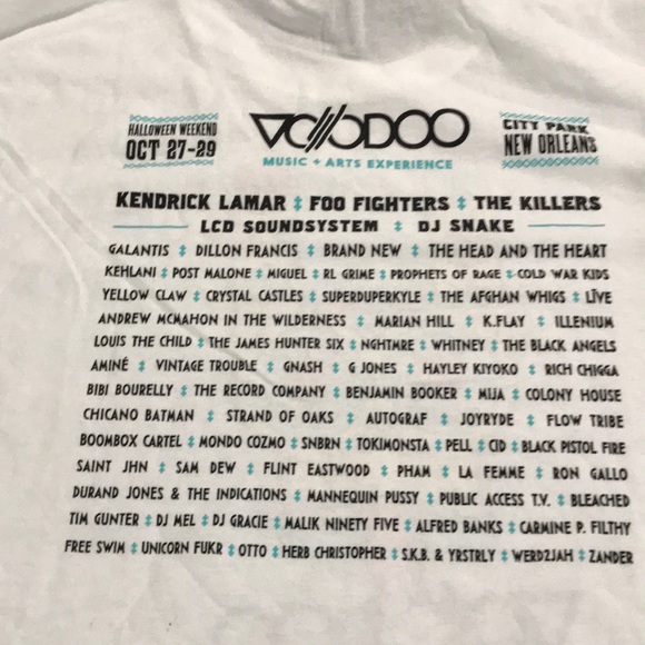 Voodoo Music & Arts 2017 Official Concert T-Shirt - Picture 3 of 4